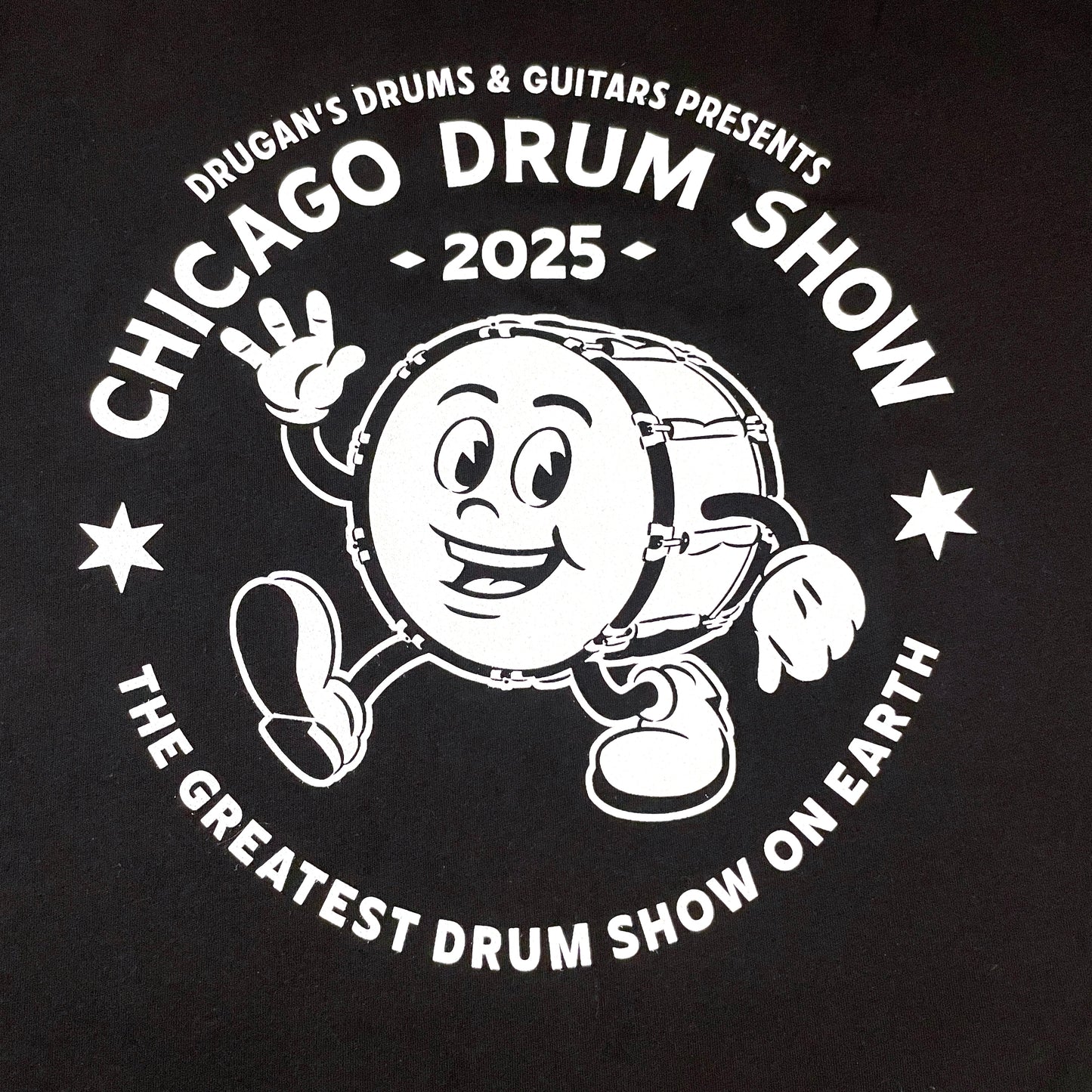 2025 Chicago Drum Show - Bass Drum Cartoon (Black)